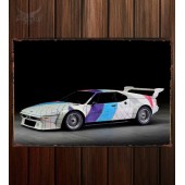 Металлическая табличка BMW M1 Procar Art Car by Frank Stella (E26)